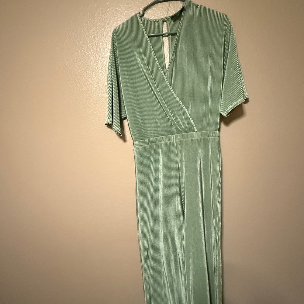 Lightweight Sage Green Jumpsuit
